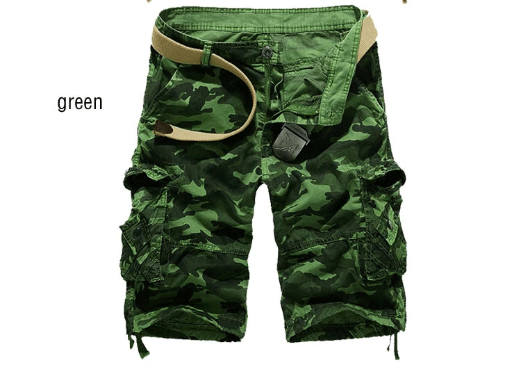 US Size 2026 New Camouflage Loose Cargo Shorts Men Cool Summer Military Camo Short Pants Homme Cargo Shorts