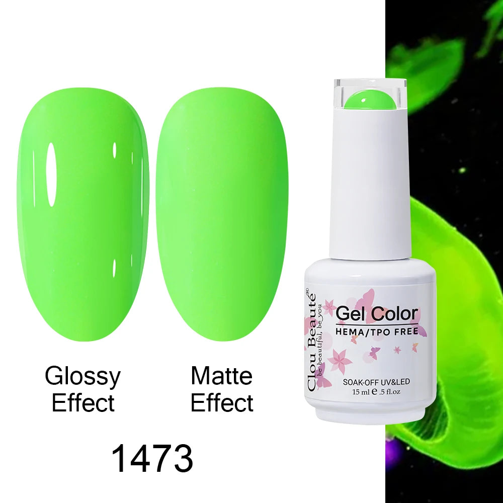 Clou Beaute HEMA TPO FREE Caramel Brown Wine Red Coffee Gel Nail Polish High Pigment Autumn Nail Art Full Coverage UV Varnish
