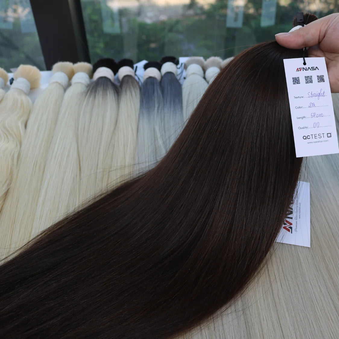 Hot Selling 100 Grams Vietnamese Natural Straight Virgin Hair Bulk Extensions 100% Raw Unprocessed Human Hair Bleached Chemical