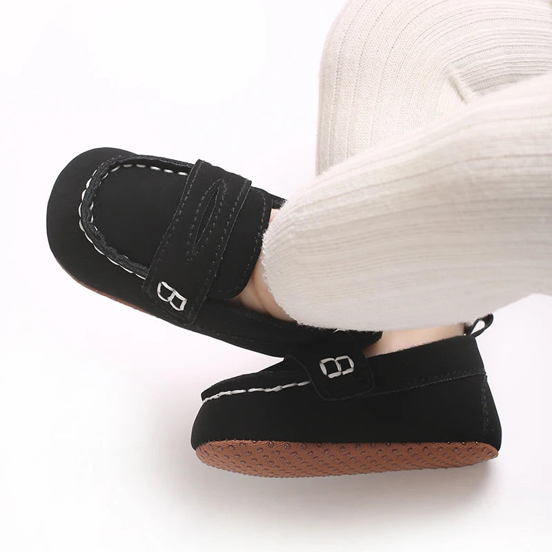 Solid Color Baby Casual Soft Soled Walking Shoes Suitable For 0-1 Year Old Infants And Toddlers Bean Shoes And Forefoot Shoes