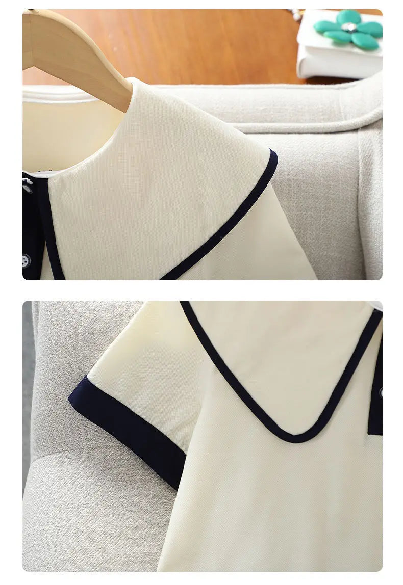 2026 New Summer Teenage Girls Clothing Sets Children Short Sleeve Top Shorts Two Piece Set Kids Casual Oufits School Clothing