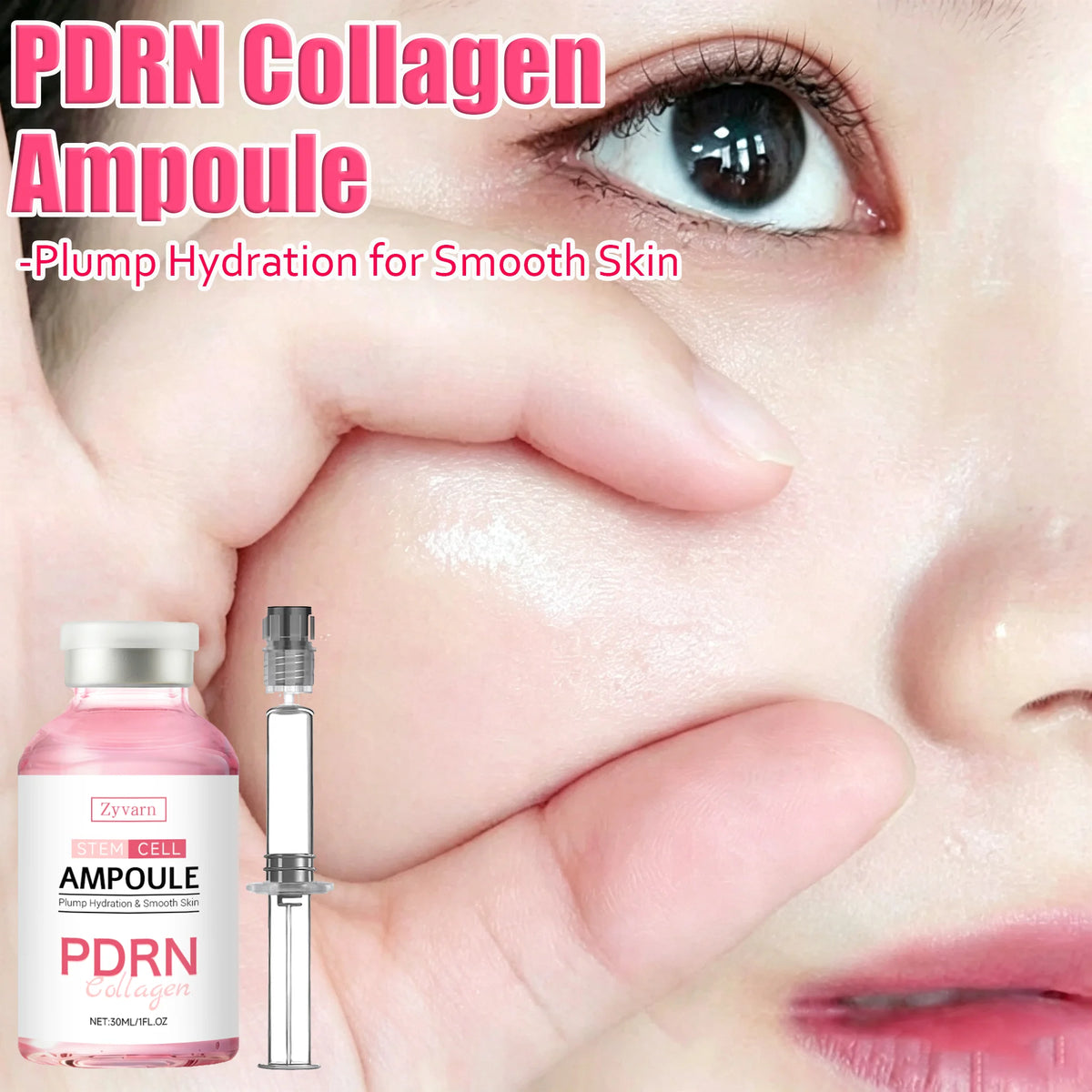 Korean Collagen Peptide Ampoule Serum Intensive Firming Lifting Moisturizing Nourishing Plumping Facial Skin Care Essence
