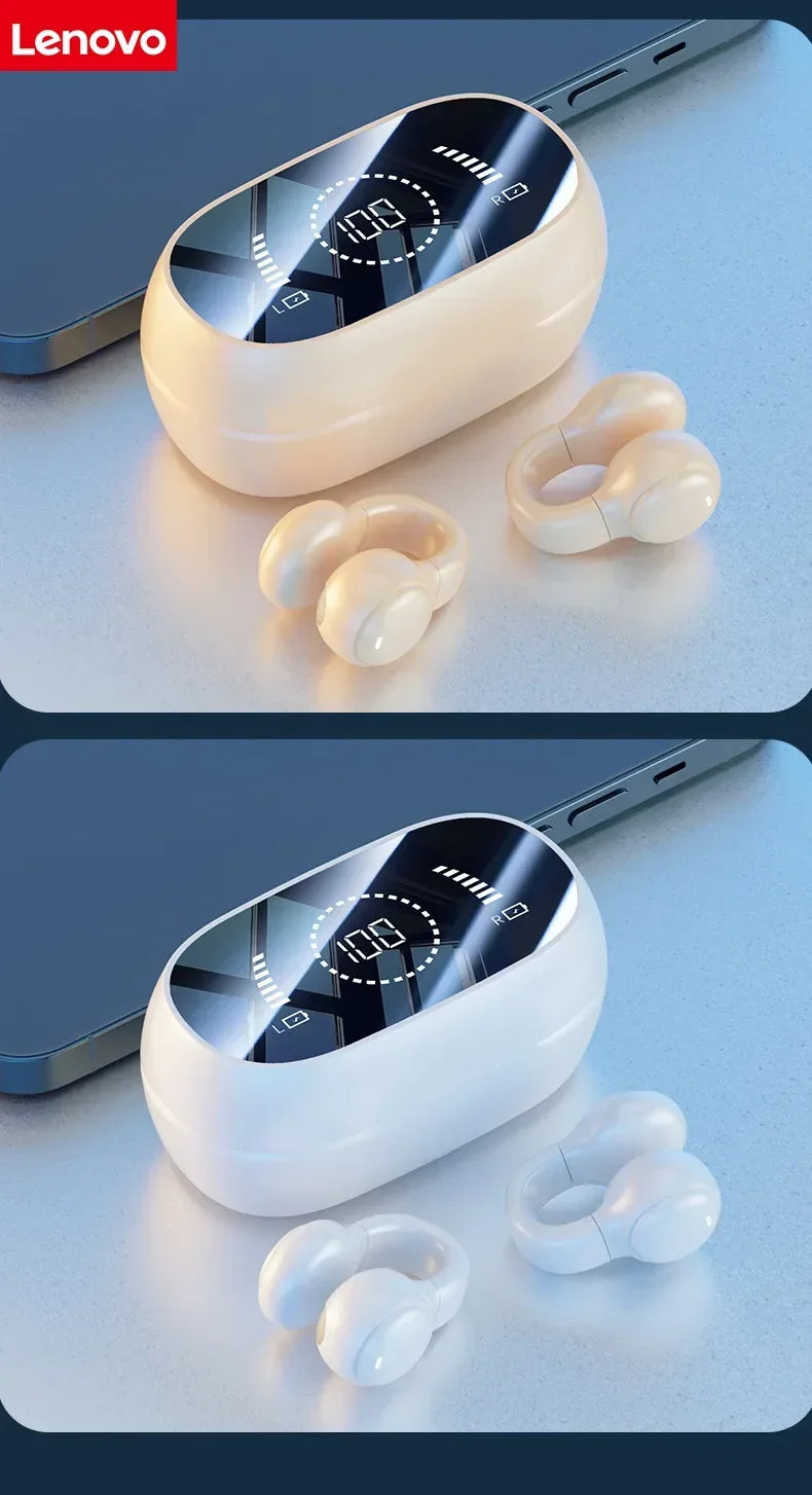 Lenovo High Quality Bone Conduction Wireless Earphones Bluetooth Noise Reduction Sports Earphones Suitable for Xiaomi Iphone
