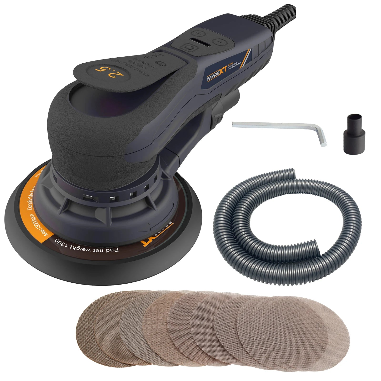 MAXXT 6Inch 150mm Power Sanding Machine Electric Orbital Sander Central Vacuum Brushless Motor Sander Orbital Car Polisher