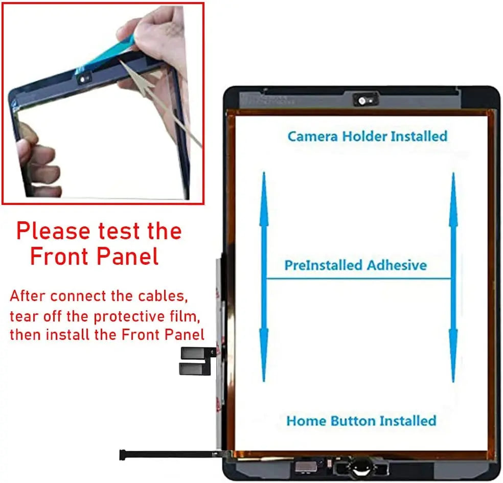 10.2" For iPad 7 2019 A2197 A2198 For iPad 8 2020 A2428 A2429 A2430 Outer Touch Screen Digitizer Front Glass Display Touch Panel