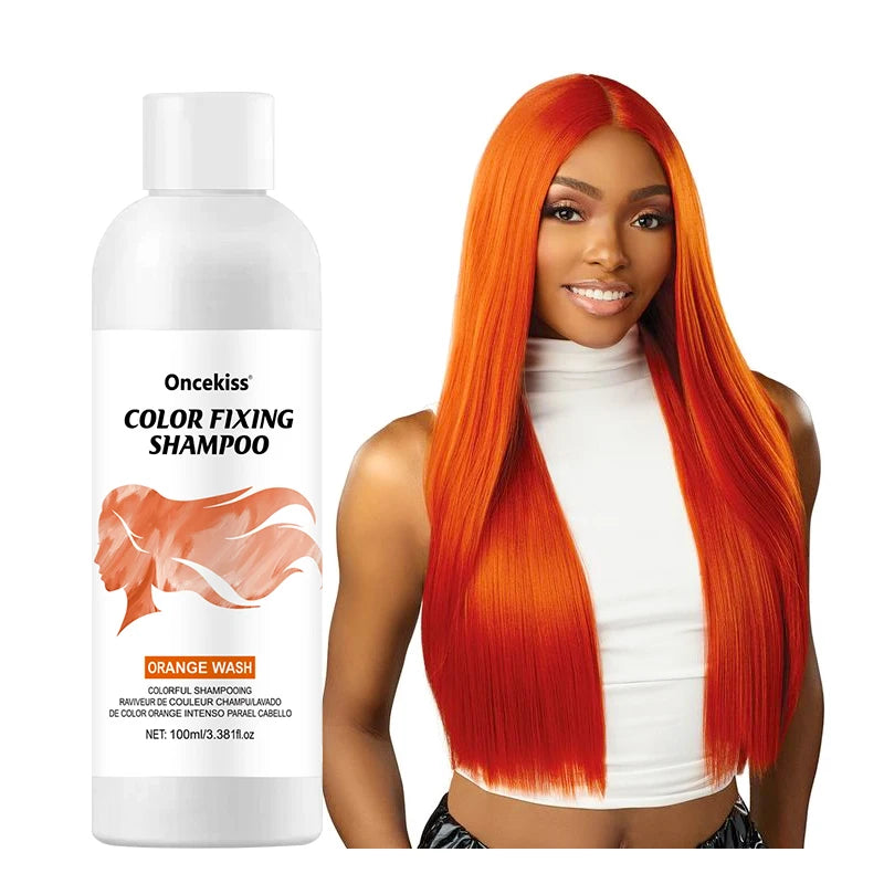 Semi-permanent hair coloring shampoo,invisible shampoo, protects and fixes color,enhances color shine,rich foam, protects scalp