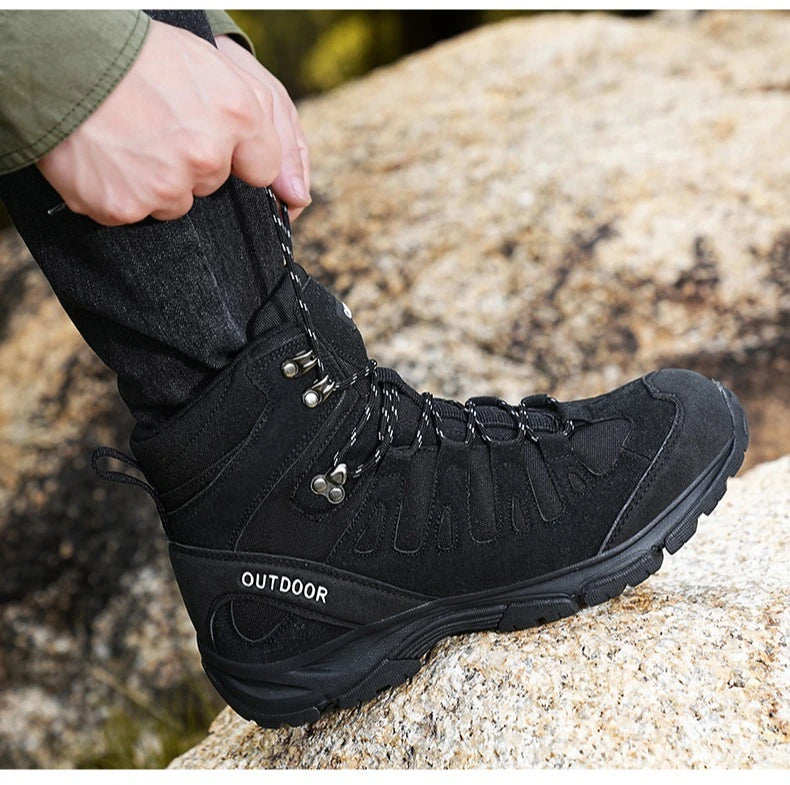 Outdoor Hiking Boots Men Shoes Anti-slip Wear-resistant Thick-soled Sports Shoes Men Breathable Comfortable Casual Shoes Men