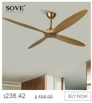 SOVE Modern Led Ceiling Fan Kitchen Living Room Dining Room Household High Air Volume Remote Control Pendant Light