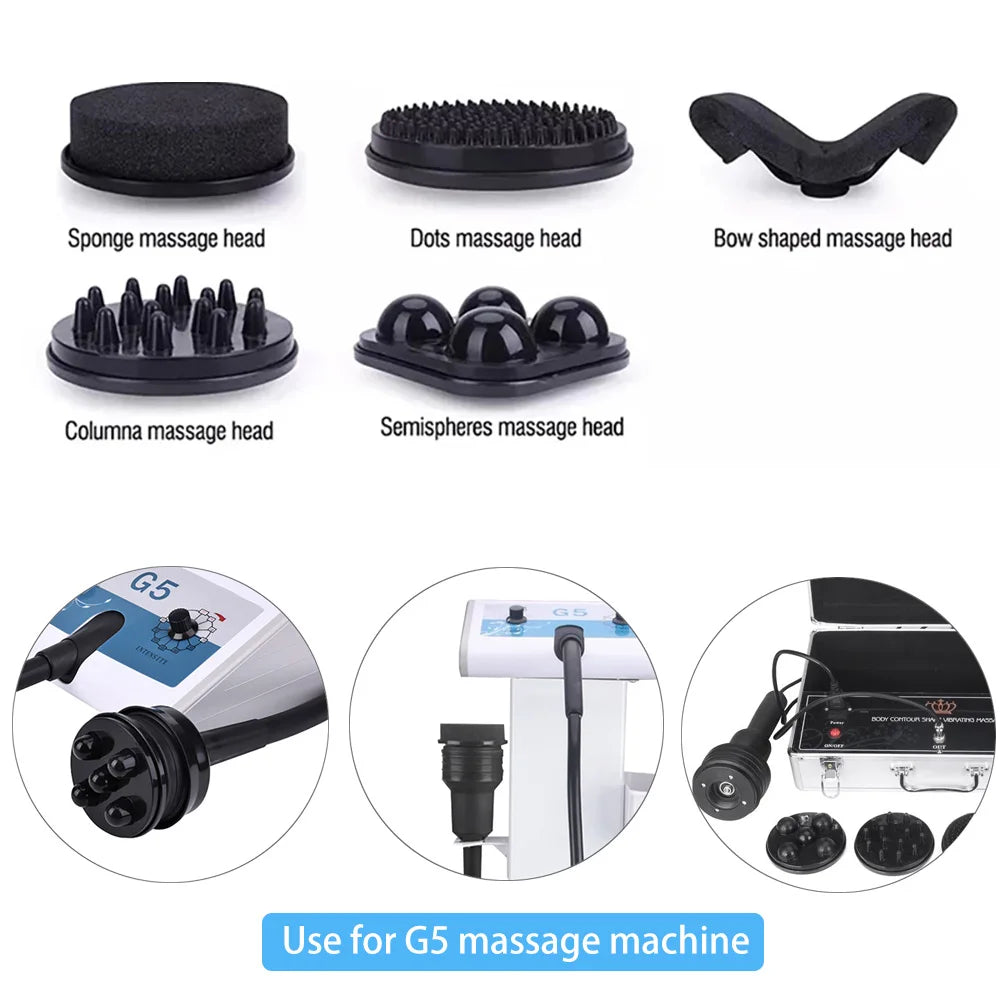Vibrating G5 Massage Machine Slimming Muscle Massager Cellulite Removal Home Used Weight Loss Body Apparatus with Trolley Stand