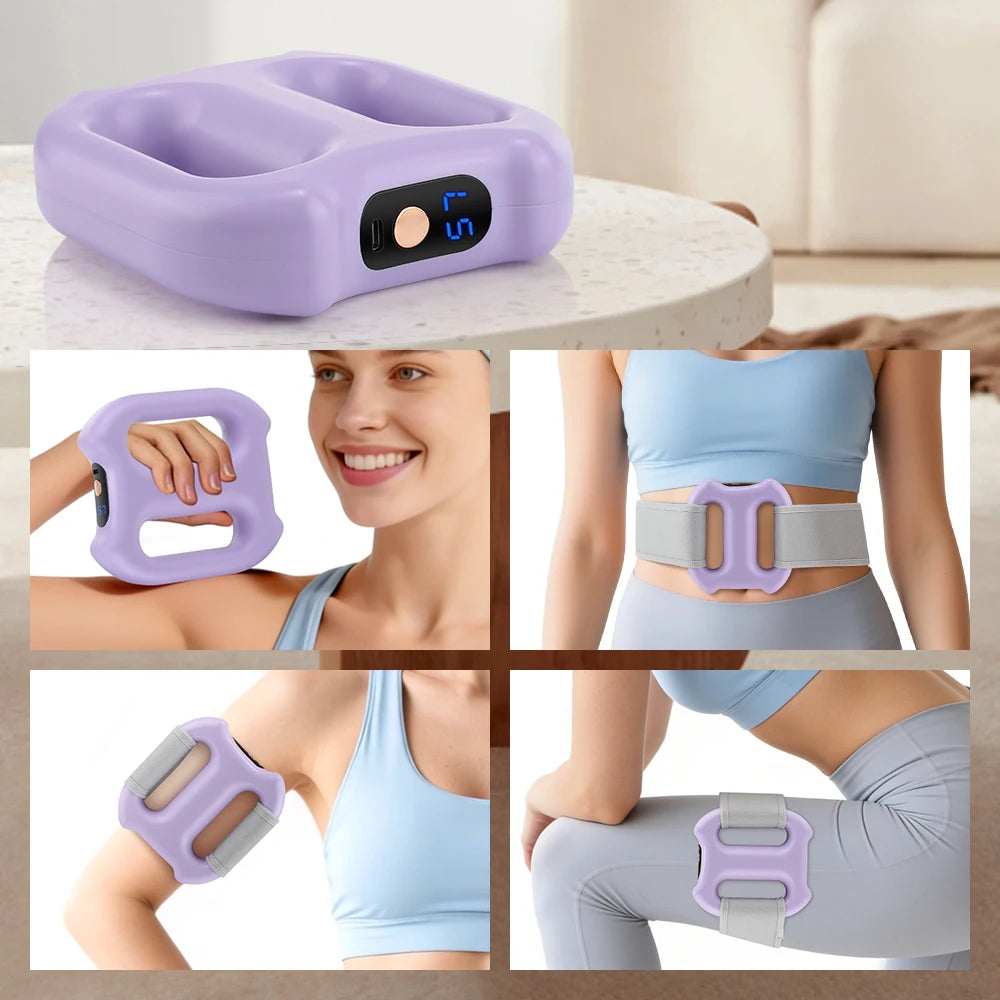 3 Mode 5 Speed Fascia Ring Massager with Strap Rechargeable Muscle Relax Body Slimming Massage Weight Lose Home Gym Deep Tissue