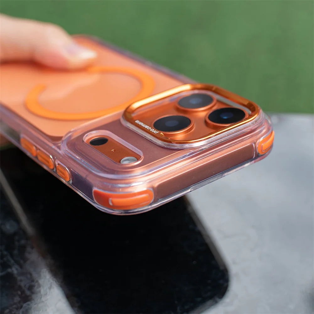 Crossbody Strap For Magsafe Clear Corners Lanyard Phone Case For iPhone 16 17 18 Pro Max Air 14 15 Plus 13 12 Anti-Shock Cover