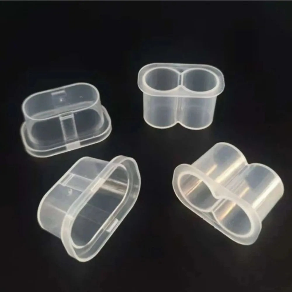 3/5/7/10mL 2/10/24-Slot Vial Storage Case Plastic Stackable Microtube Storage Box Clear Freezer Tube Box Refrigerator Organizer
