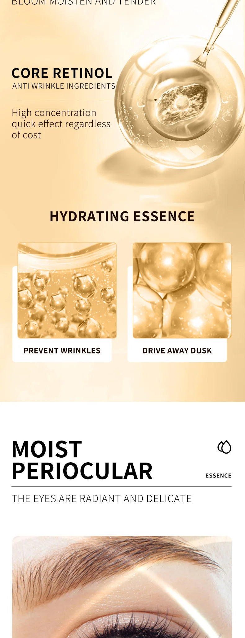 Skincare Set Snail Collagen Cream Anti Aging Whiten Skin Face Cream Fade Dark Eye Circles Remove Eye Bags Eye Serum