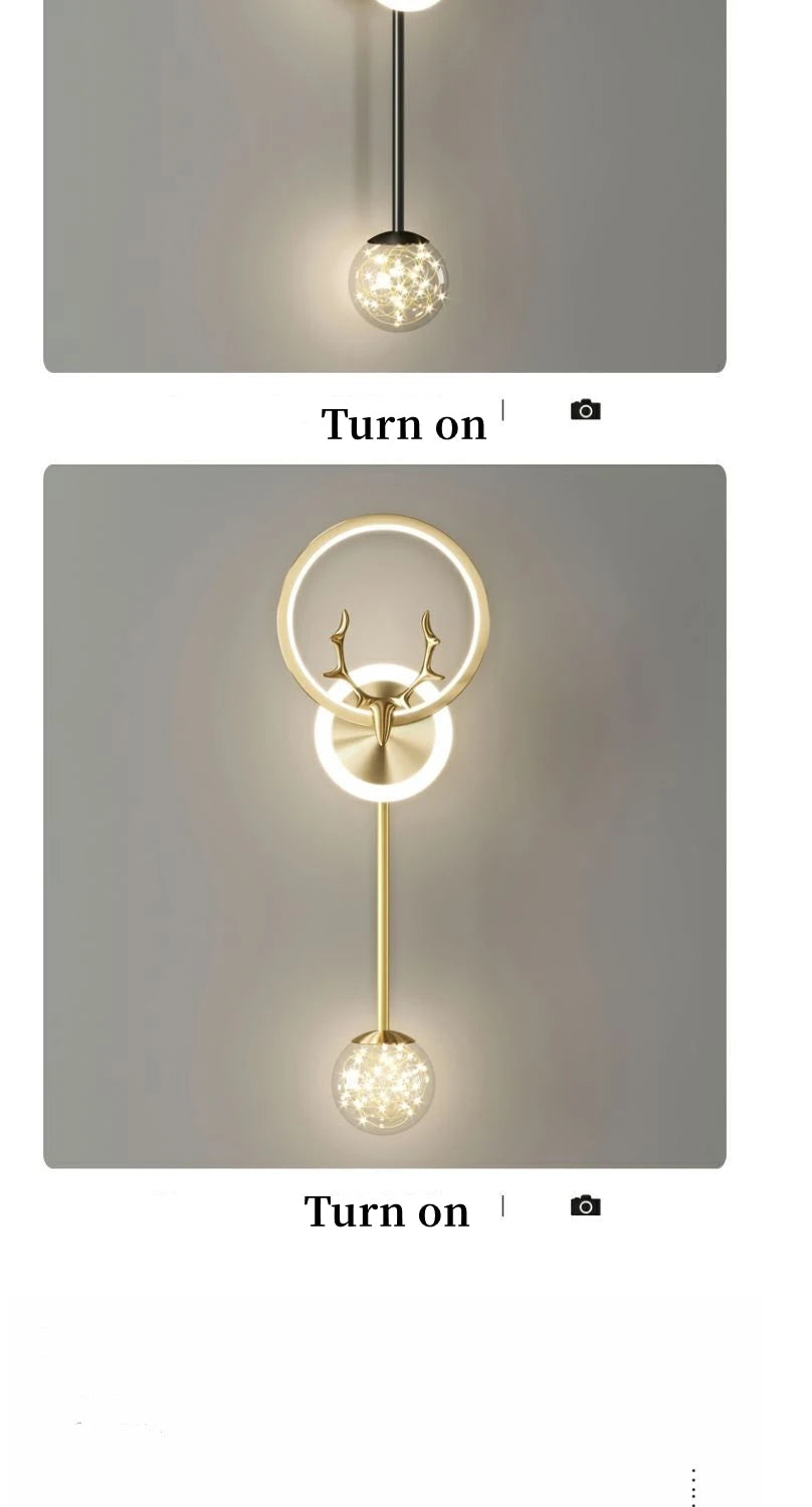 Wall Light Modern Living Room Decor Bedroom Led Lights Lamps Tokio Hotel Lamp Bedside Table Home Decoration Lighting for Dining