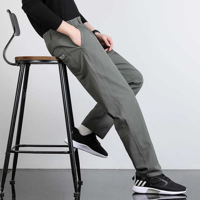 Men's Cargo Pants Summer Spring Cotton Workwear Large Size 6XL Casual Climbing Joggers Sweatpants Hombre Autumn Work Trousers
