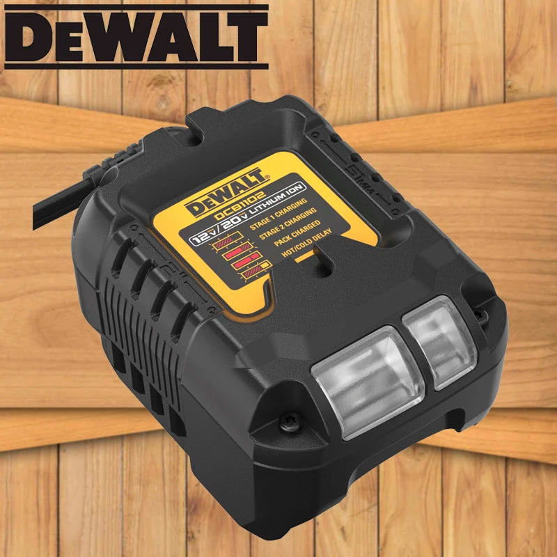 DEWALT Original Charger DCB1102 DCB1104 DCB118 18V/20V Internal Fan Cooled Lithium Battery Universal Charger