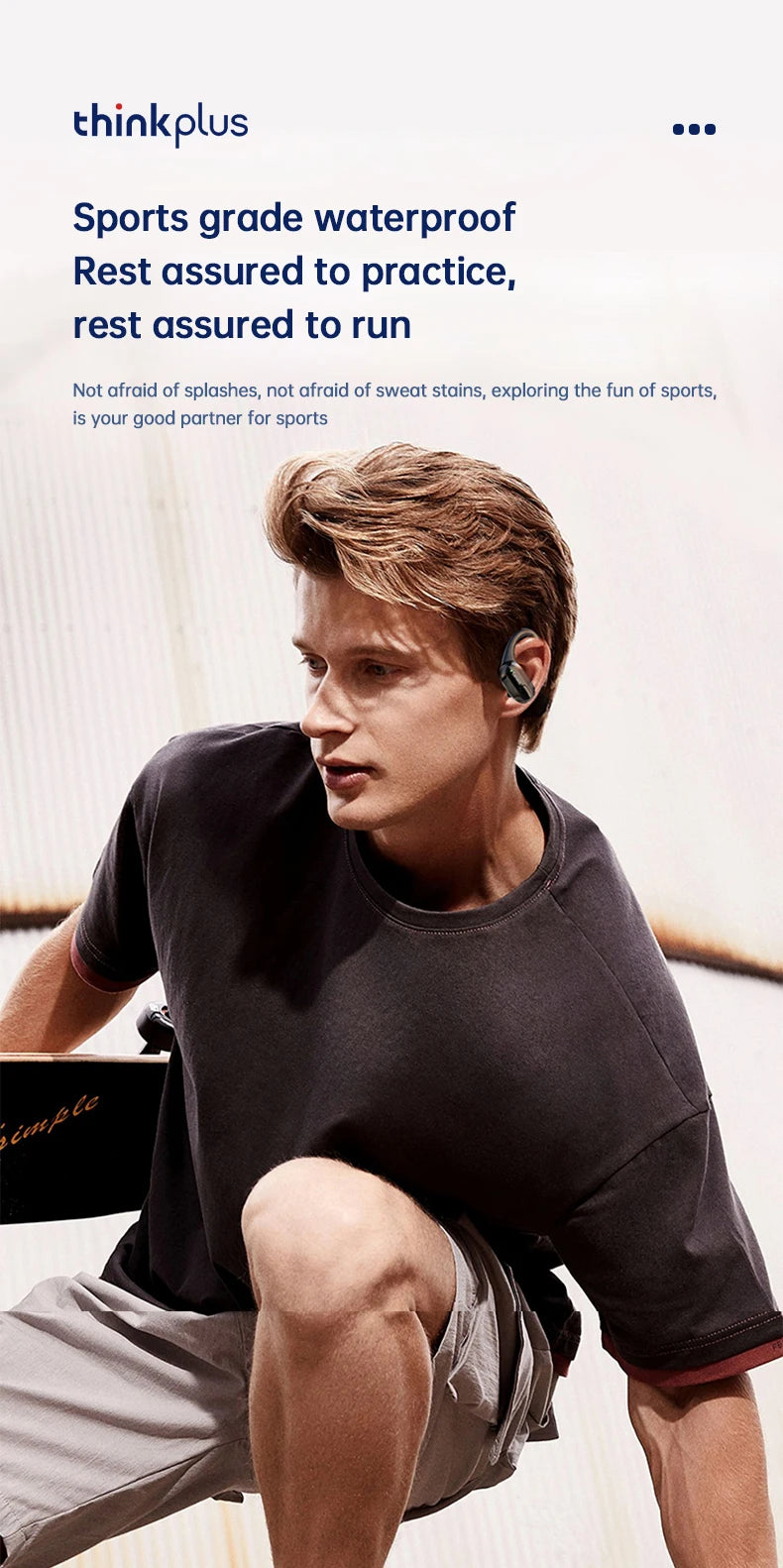 Lenovo XT80 Bluetooth Wireless Earbuds ENC Call Noise Reduction HiFi Stereo Touch Control Type-C Charge Sports Headset with Mic