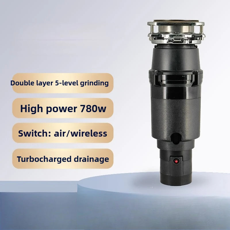 780W High Power Food Waste Disposer with Double Layer 5 Stage Grinding System