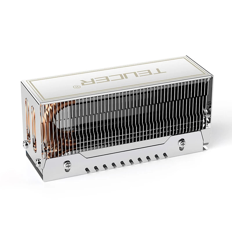 TEUCER M.2 SSD Heat Sink M2 2280 NVME Cooler Kit Dual Heat Tube Aluminum Copper Material PC Solid State Drive Radiator