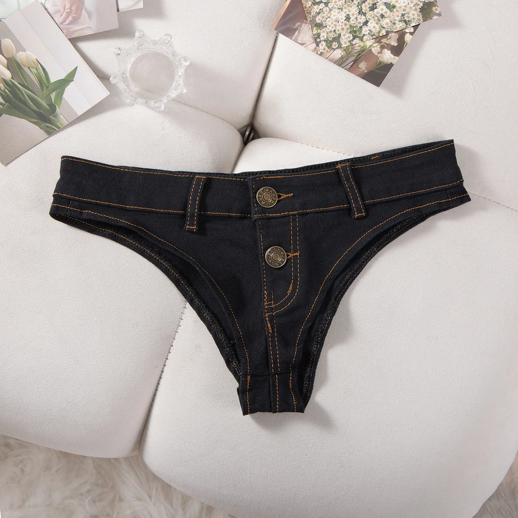Sexy Low Waist Mini Denim Shorts Women Summer Beach Short Pants Jeans Woman Fashion Womens Club Party Jean Micro Shorts LTMW