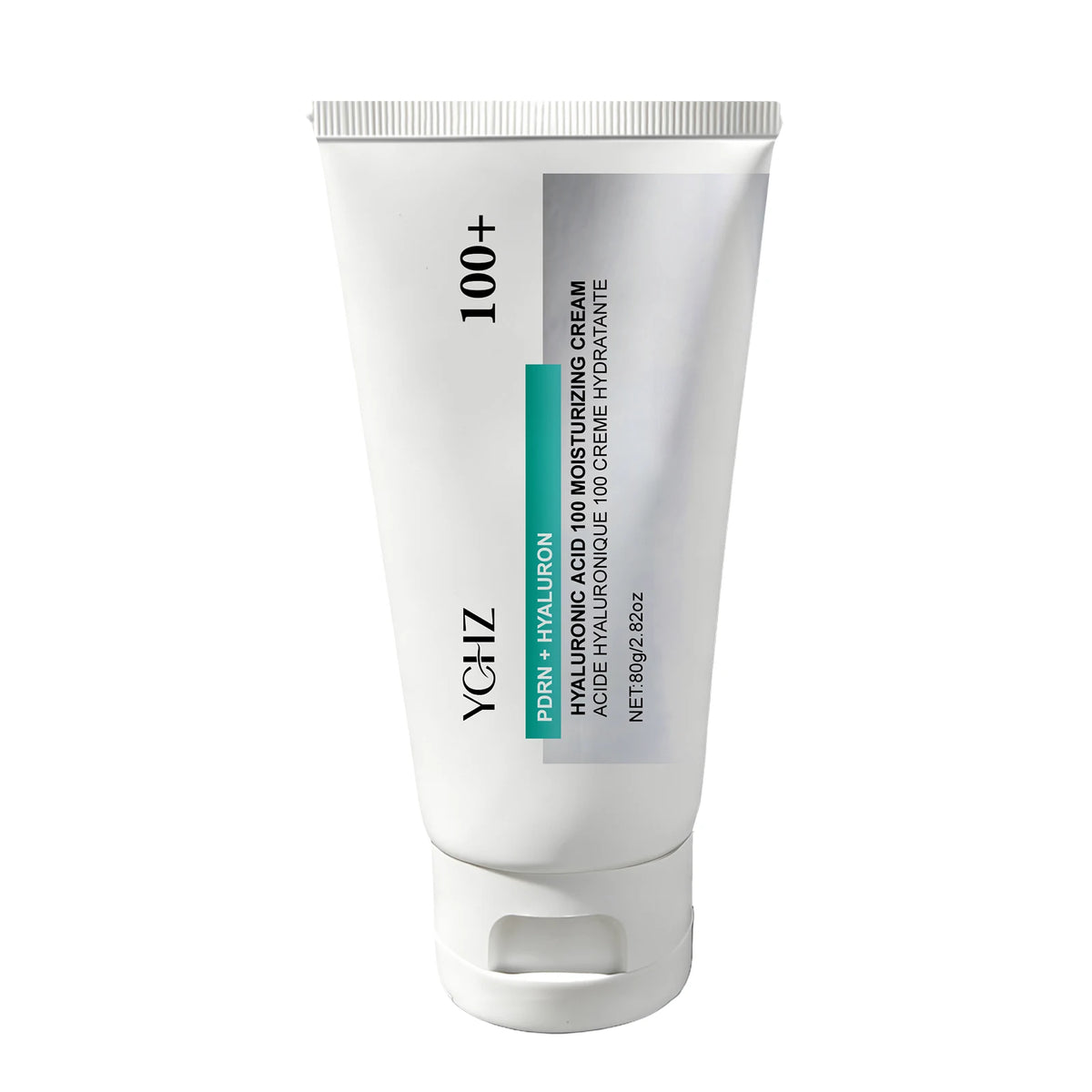 Hyaluronic Acid 100% Moisturizing Cream, Lightweight, Improves Dull Skin and Deeply Repairs Dry and Sensitive Skin, Anti-Aging Cream, Korean Skincare - 80g