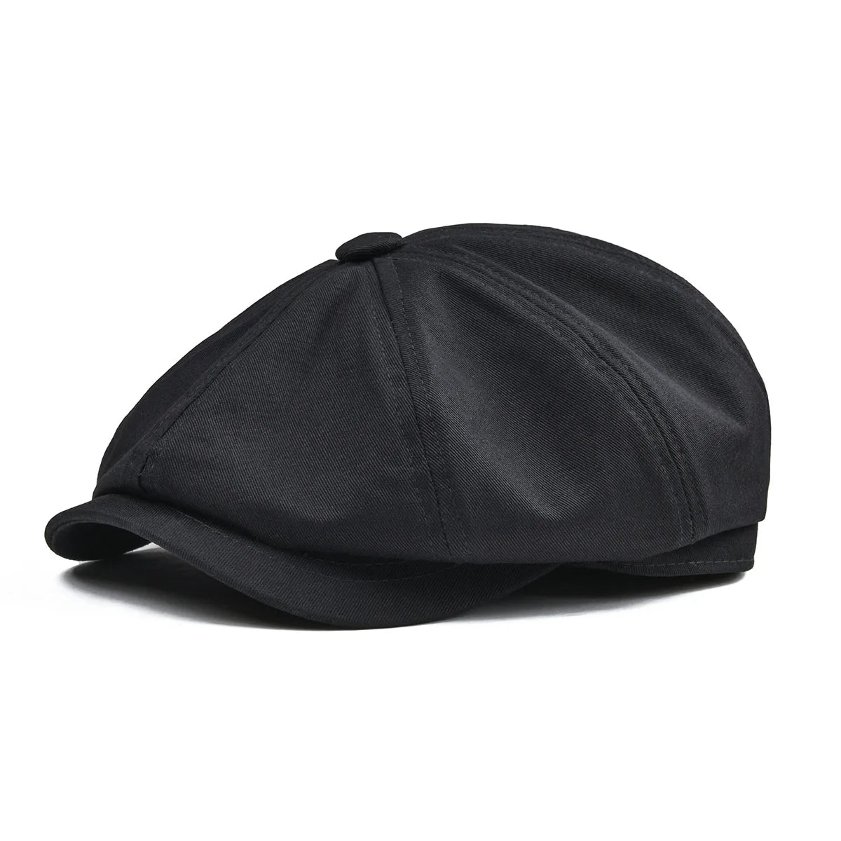 BOTVELA Men's Newsboy Cap Twill Cotton 8 Panel Hat Flat Ivy Cabbie Casual Baker Caps Gatsby Hat Retro Hats Boina Beret for Male