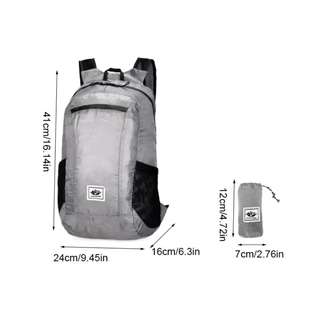 Large Capacity Foldable Backpack Folding Waterproof Mountaineering Bag Sports Knapsack Oxford Cloth Lightweight Nylon Bag Hiking