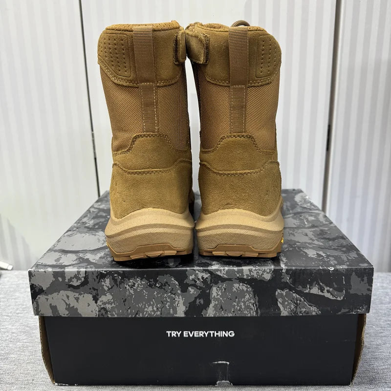 Original Brand Comfortable High Top Mountaineering Boots Designer Zipper Outdoor Hiking Shoe Autumn/Winter Trekking Sneakers