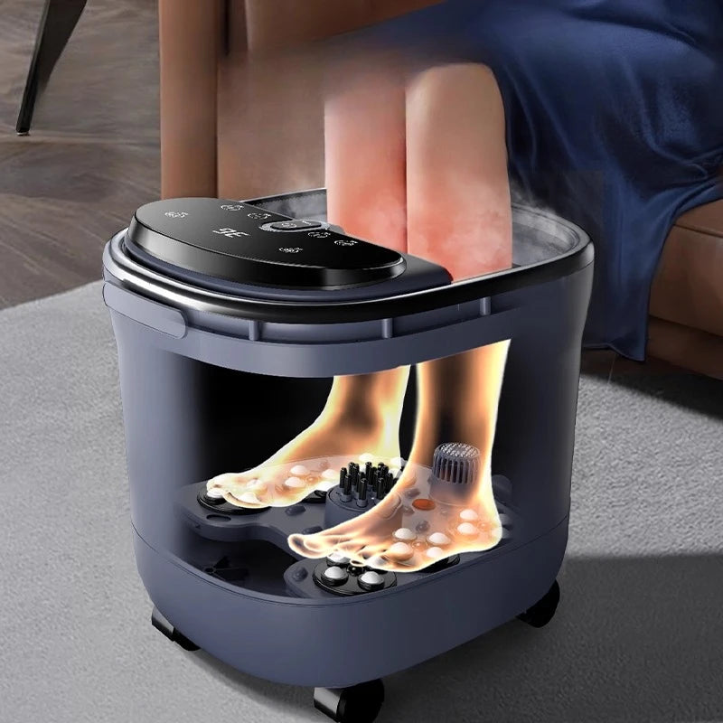 Foot Bath Electric Automatic Foot Spa with Massage Deep Footbath Machine for Home Use Constant Temperature Electric Foot Warmer