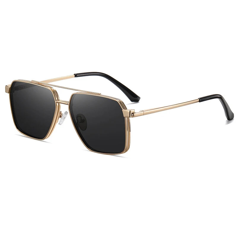 R57638 Polarized Clip Metal Spectacle Frame Casual Spring Hinge Presbyopia Eyeglasses Customizable Prescription Eyeglass
