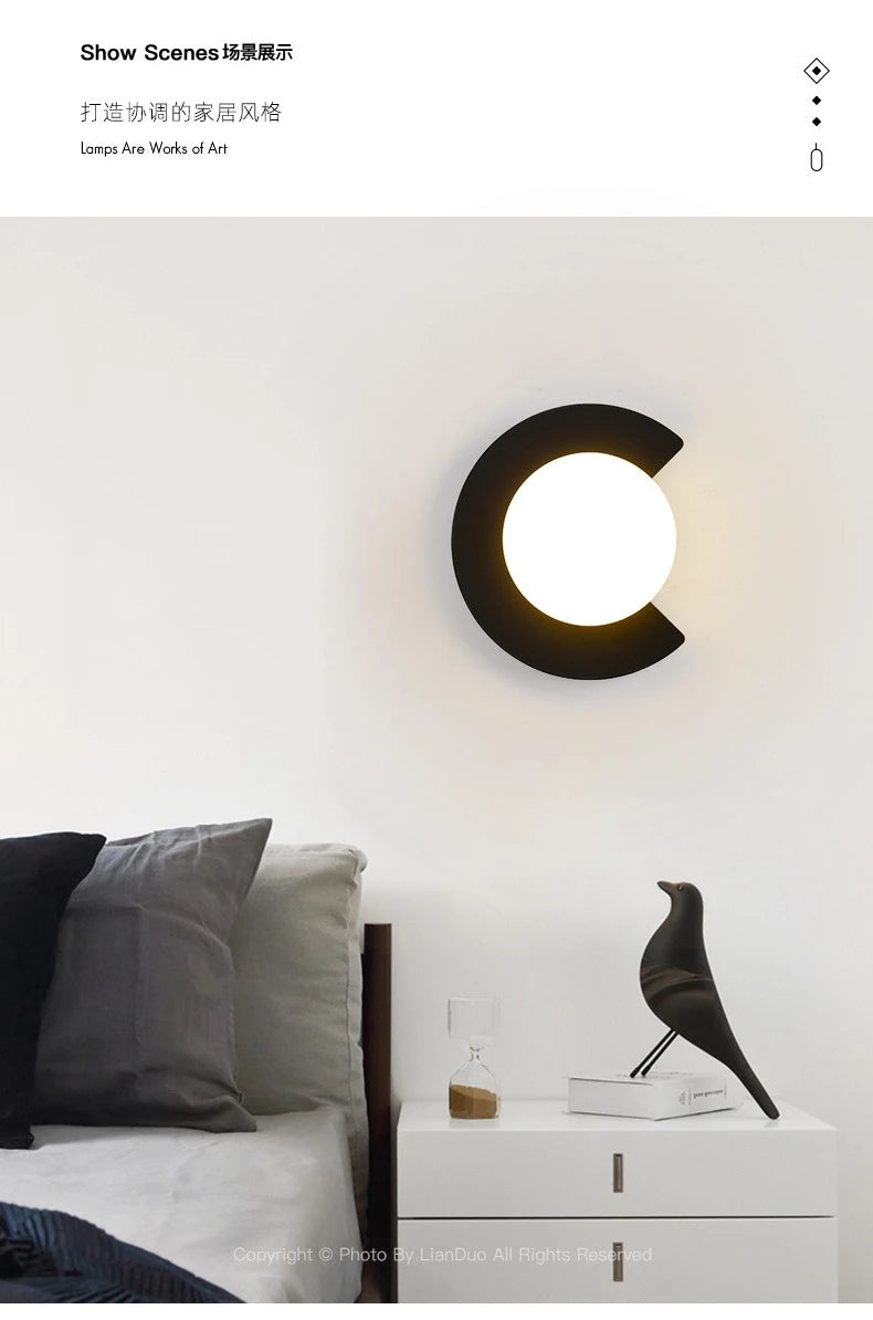 Bedside Wall Lamp for Bedroom Stairs Indoor LED Wall light Wall Sconce Home with G9 Light Bulb Living Room Gold Black Lighting