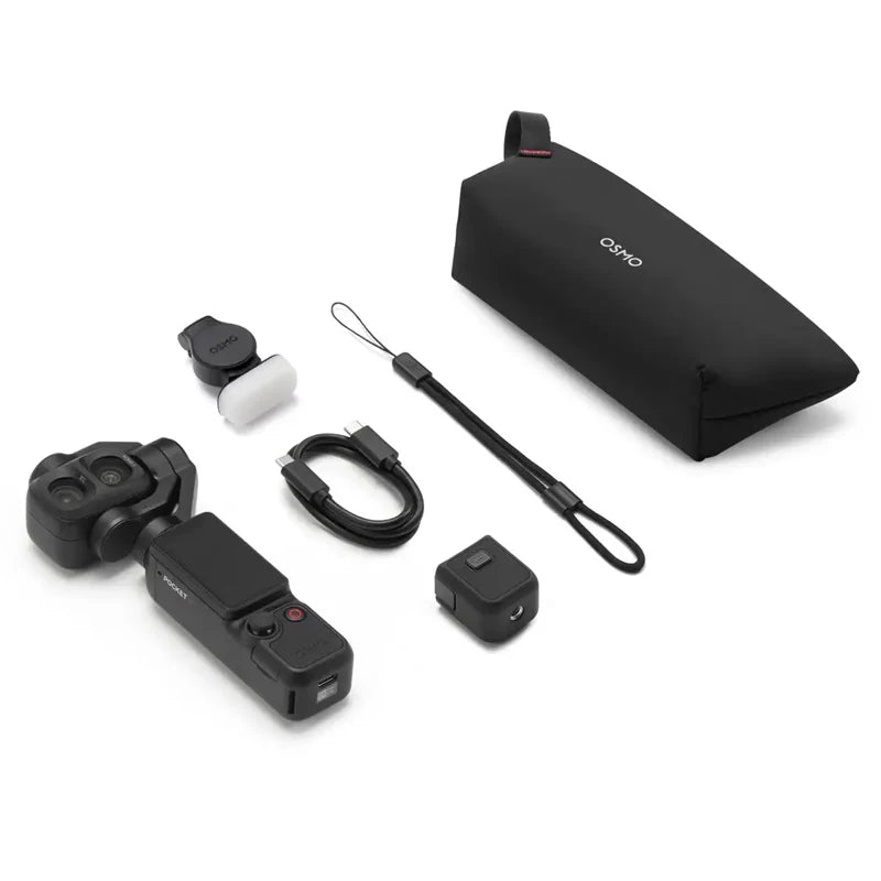 DJI Osmo Pocket 4P Standard Combo Dual Cameras Pocket Camera 4K/240fps Slow Motion ActiveTrack Up to 12× Zoom