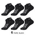 6 Pairs/Lot Spring Summer Men's Sports Running Socks Protective Ankle Socks Thin Breathable Deodorant Fitness Short Socks 38-44