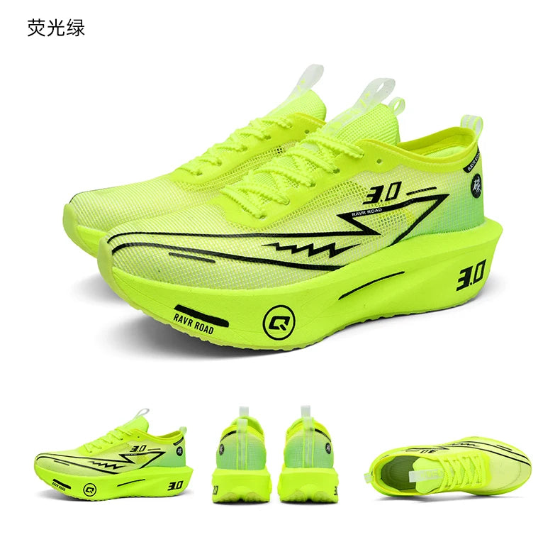 Men Running Shoes Carbon Board Marathon Sports Speciality Breathable Lightweight Women's Comfortable Athletic Nonskid Sneakers