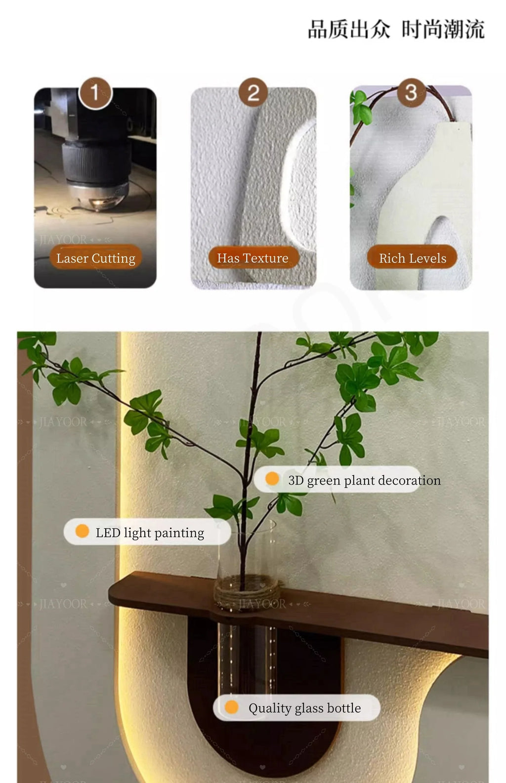 Modern Light Luxury Entrance Hall Decoration Painting Facing The Door Directly High-end Hanging Painting Corridor Mural Light