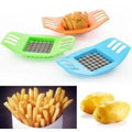 New Stainless Cutter Slicer Masher Steel Potato Vegetable Cutting Device Square Slicers Cut Fries Kitchen Tool Cooking Gadgets