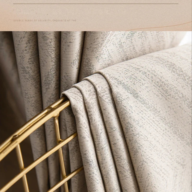 2025 Modern Light Luxury Fully Insulated Blackout Curtain Simple Sunscreen Bedroom Bay Window Curtains Soundproof Study Drapes