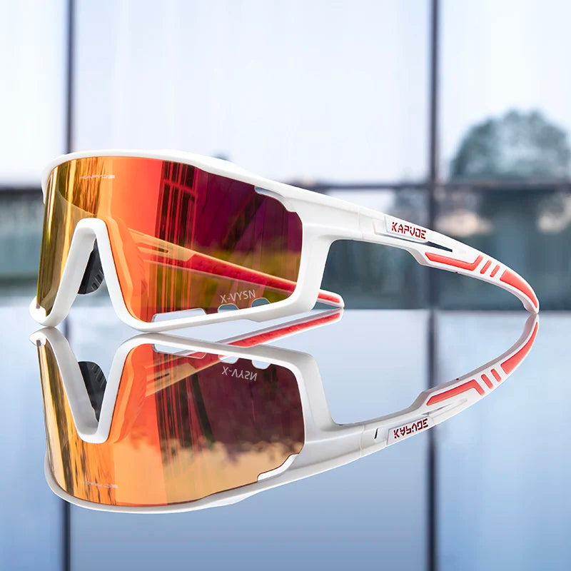 KAPVOE UV400 Cycling Glasses Men MTB Cycling Sunglasses Outdoor Sports Running Eyewear Women Road Bike Glasses