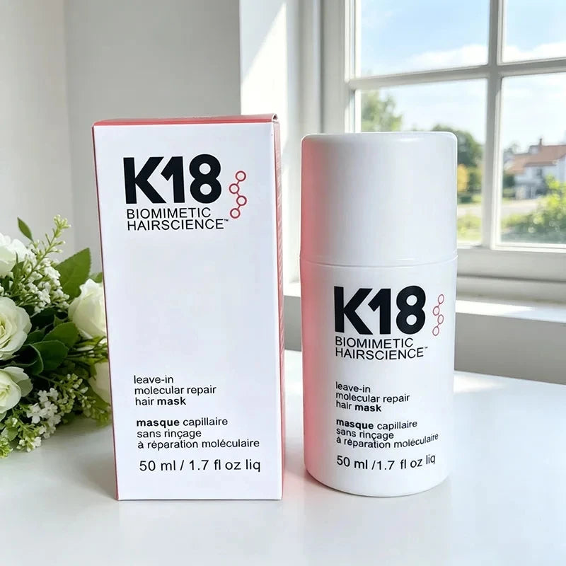 NEW K18 50ML Leave-In Molecular Repair Hair Mask Deep Conditioning Keratin Treatment Soften Hair  Healthy Smoothing Hair Care