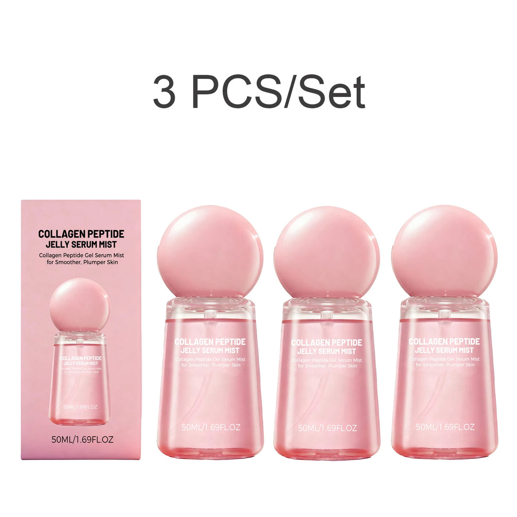 Collagen Peptide Jelly Serum Mist Smooth Dry Moisturizing Brighten Firm Fade Pore Nourishing Face Care Caviar Pdrn Essence Spray