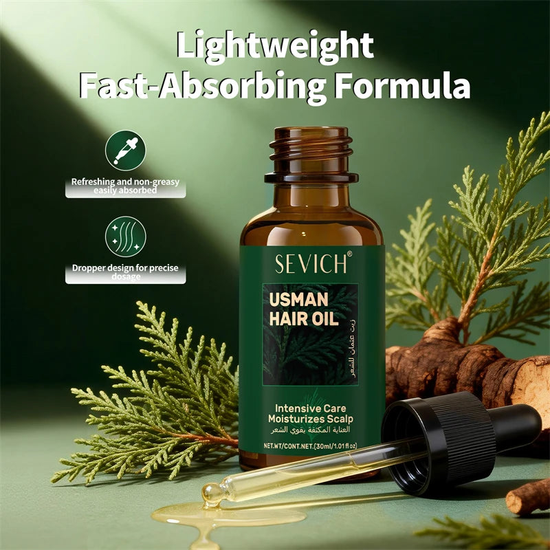 Usman Handmade Shampoo Soap Usman Grass Hair Growth Oil Anti Hair Loss Serum Hair Regrowth Spray Scalp Care Oil for Men Women