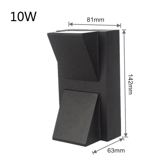 LED Wall Light Outdoor Waterproof IP65 Porch Garden Wall Lamp & Indoor Bedroom Bedside Decoration Lighting Lamp Aluminum