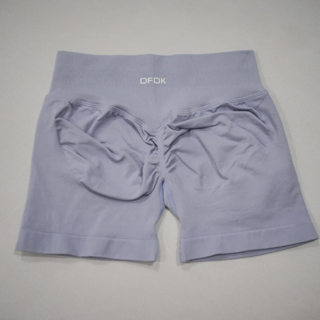 DFDK 2026 New Women Scrunch Butt Yoga Shorts High Waist Hip Lifting Push Up Squat Proof Sports Shorts Gym Workout Running Fitnes