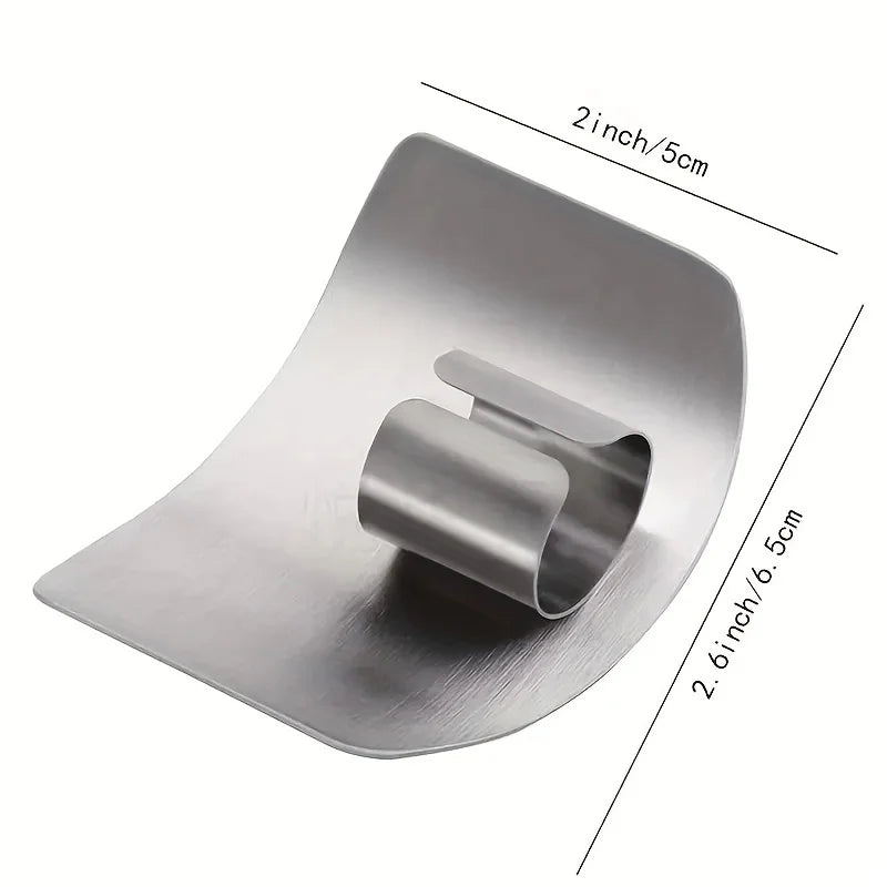 Stainless steel finger guard kitchen gadgets finger guard does not hurt your hands adjustable vegetable cutting anti-cut shield