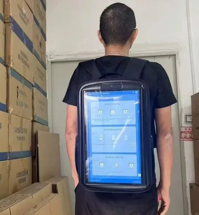 LCD LCD charging backpack outdoor promotion mobile display advertising machine