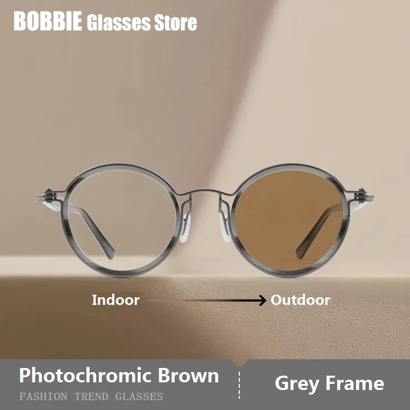 Polarized Sunglasses Men UV400 Protective Driving Spectacles Handmade Titanium Acetate Sun Glasses Photochromic Outdoor Eyewear