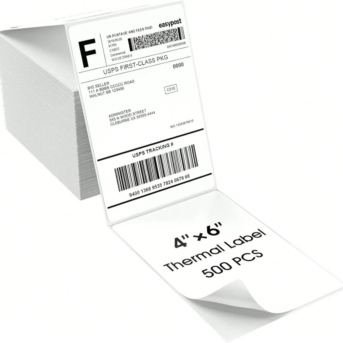 Shipping Label Printer 4x6 Bluetooth Thermal Label Printer For Small Business And Shipping Package, Support Android, IP Ho Ne, W