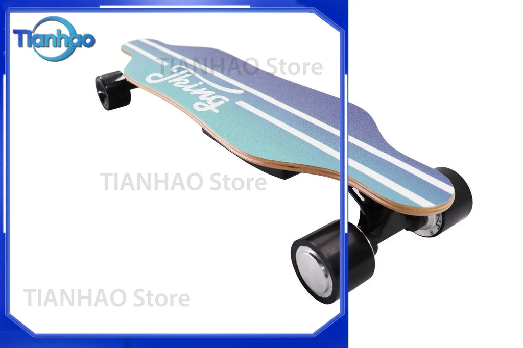 Electric Longboard for Adults High Speed Affordable Aluminum Deck with 90mm Polyurethane Wheels Customizable Colors for Boys