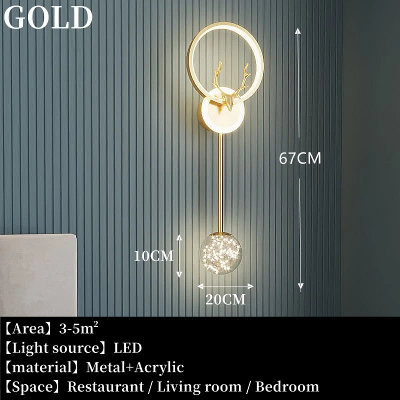 Wall Light Modern Living Room Decor Bedroom Led Lights Lamps Tokio Hotel Lamp Bedside Table Home Decoration Lighting for Dining