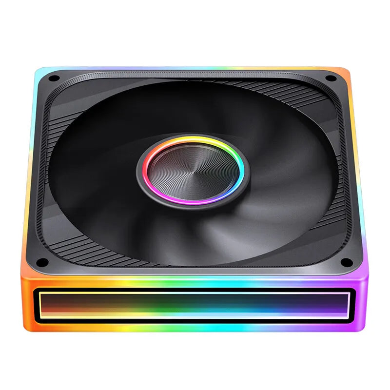 JONSBO ZE-120/240/360 120mm ARGB Case Fan, Infinity Mirror RGB, PWM Fan, MB Sync, Aluminum CD Pattern Hub Badge